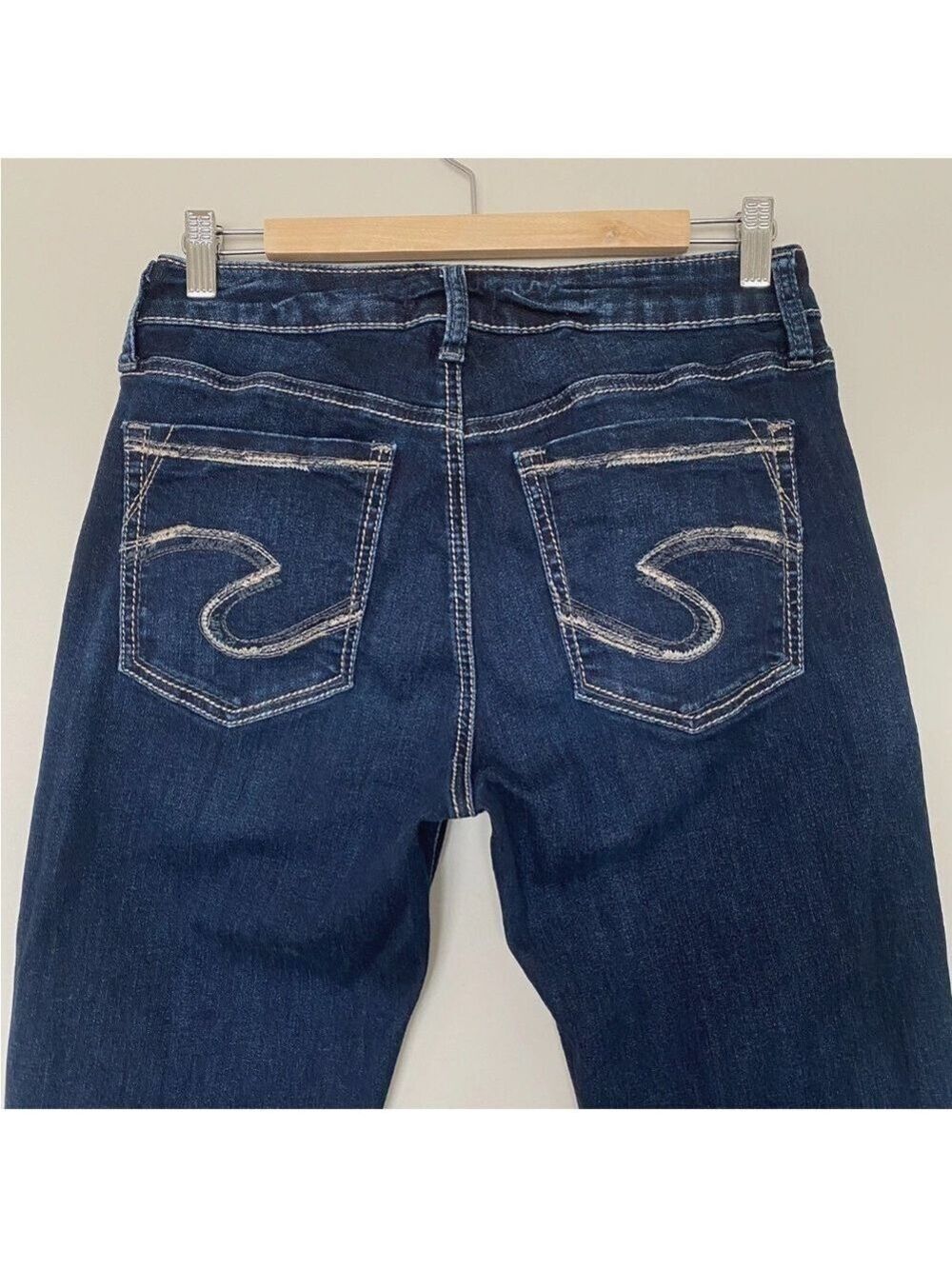 Silver Avery Straight Jeans Mid Rise Women's 30X32 Dark Wash